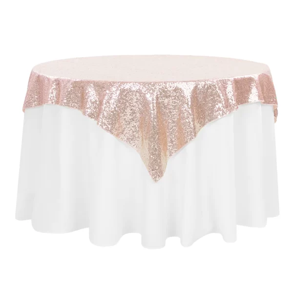 Glitz Sequin Table Overlay Topper 54 Inch Blush Rose Gold 273074be C861 453b Be68 12f2252d7afc 2048x2048