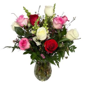Dozen Roses Arrangement